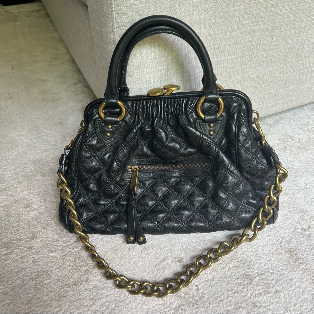 Marc Jacobs vintage Stam black leather bag - red interior